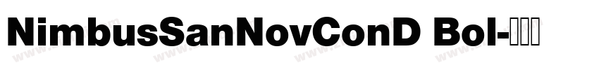 NimbusSanNovConD Bol字体转换